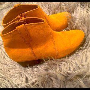 Cowgirl suede ankle booties